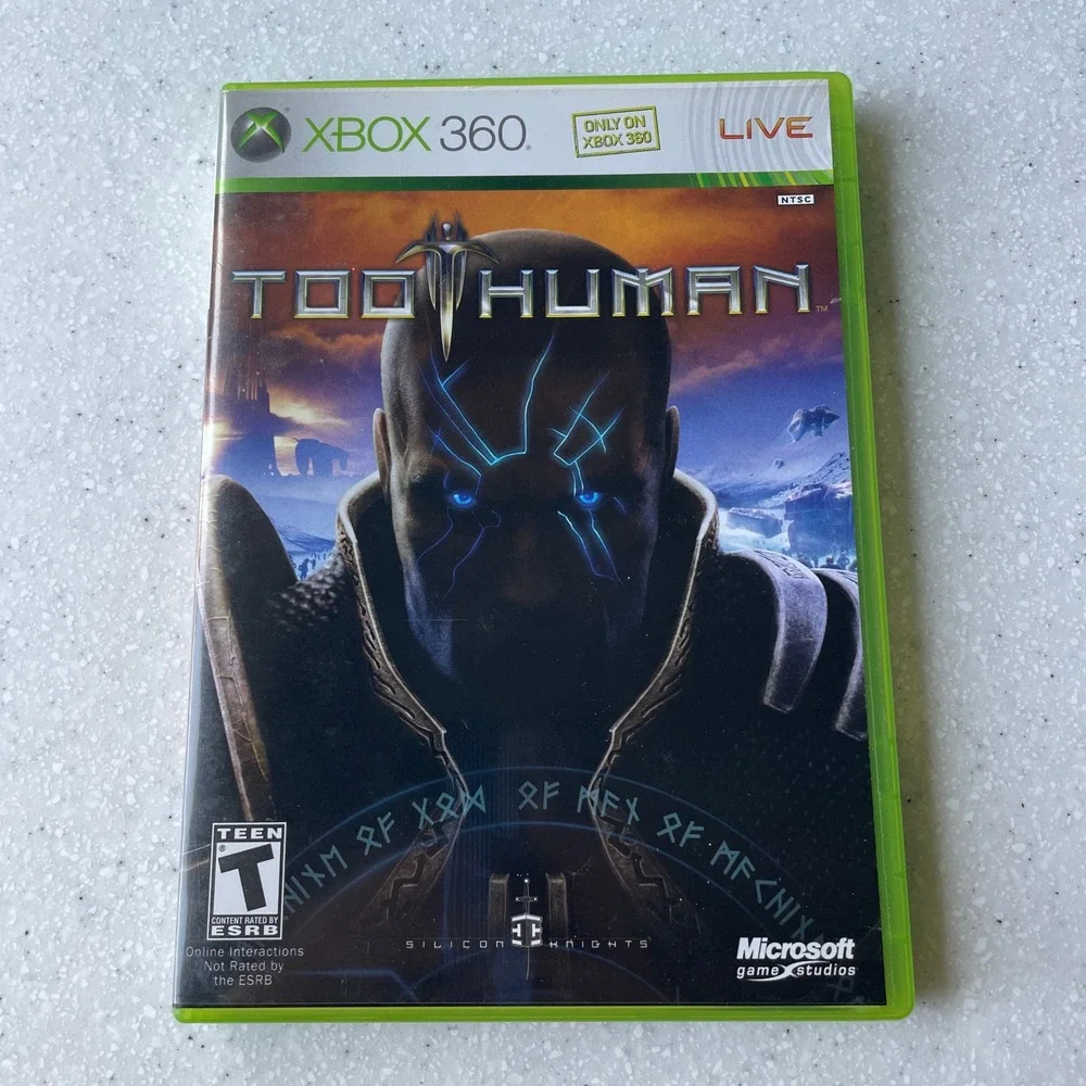 Too Human Xbox 360 Microsoft Game Studios Action RPG CIB NTSC Silicon Knights